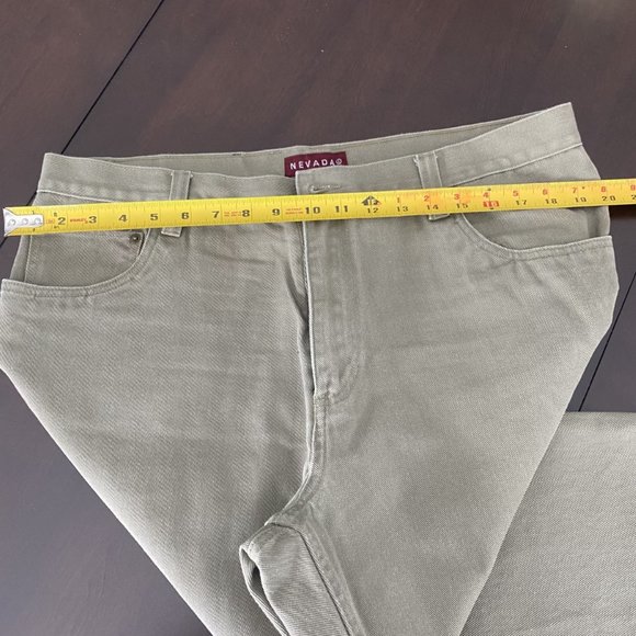 Nevada Jeans Men's Beige 100% Cotton Size 38 Waist/32 Inseam - Picture 2 of 9